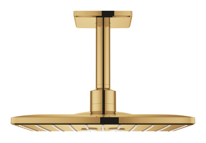Grohe Rainshower SmartActive 310 Cube Kopfbrause-Set 26481, Deckenauslass 142 mm, 2 Strahlarten (cool sunrise)