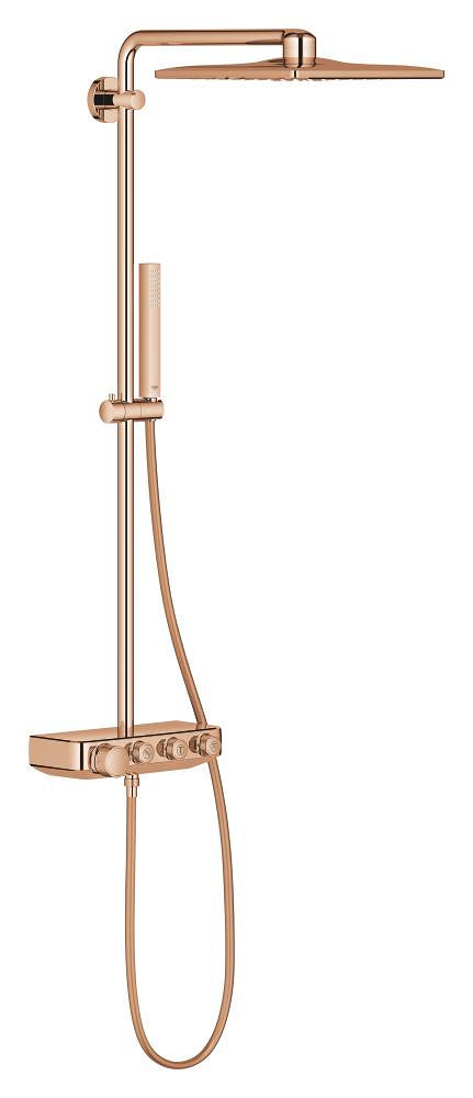 Grohe Euphoria SmartControl System 310 Cube Duo Duschsystem 26508 mit Thermostatbatterie für die Wandmontage (warm sunset)