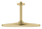 Grohe Rainshower Mono 310 Kopfbrause-Set 26560, Deckenauslass 142 mm, 1 Strahlart (cool sunrise gebürstet)