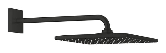 Grohe Rainshower Mono 310 Cube Kopfbrause-Set 26564, Brausearm 422 mm, 1 Strahlart (matt black)