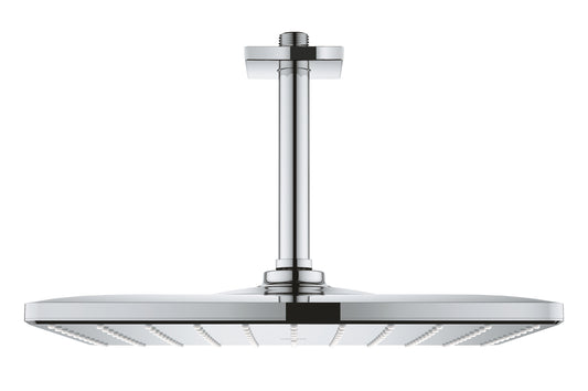 Grohe Rainshower Mono 310 Cube Kopfbrause-Set 26565, Deckenauslass 142 mm, 1 Strahlart (chrom)