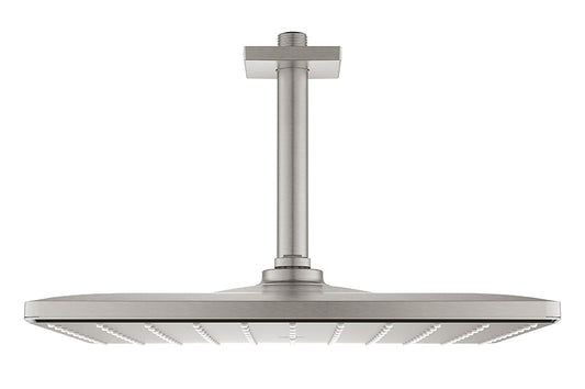Grohe Rainshower Mono 310 Cube Kopfbrause-Set 26566, Deckenauslass 142 mm, 1 Strahlart (supersteel)