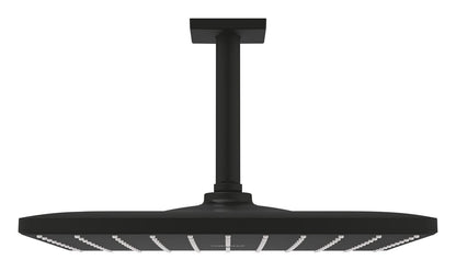 Grohe Rainshower Mono 310 Cube Kopfbrause-Set 26566, Deckenauslass 142 mm, 1 Strahlart (phantom black)
