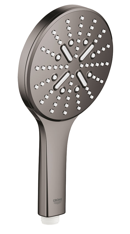 Grohe Rainshower SmartActive 130 Handbrause 26574, 3 Strahlarten, 8,5 l/min (hard graphite)