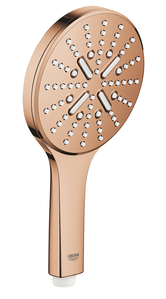 Grohe Rainshower SmartActive 130 Handbrause 26574, 3 Strahlarten, 8,5 l/min (warm sunset)