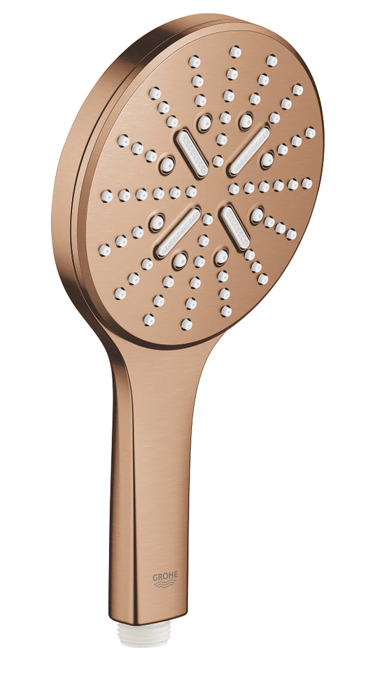 Grohe Rainshower SmartActive 130 Handbrause 26574, 3 Strahlarten, 8,5 l/min (warm sunset gebürstet)
