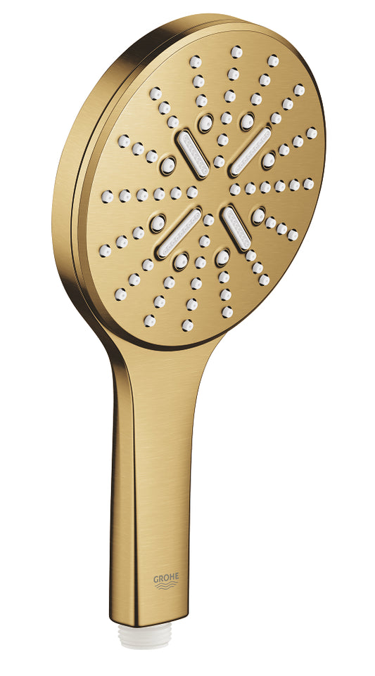 Grohe Rainshower SmartActive 130 Handbrause 26574, 3 Strahlarten, 8,5 l/min (cool sunrise gebürstet)