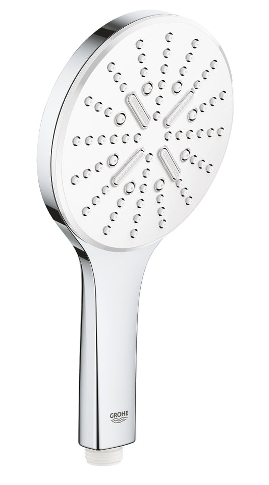 GROHE Rainshower SmartActive 130 Handbrause 26574, 3 Strahlarten, 8,5 l/min (moon white/chrom)