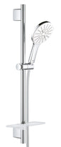 Grohe Rainshower SmartActive 130 Brausestangenset 26577, 600 mm, 3 Strahlarten, 8,5 l/min (moon white/chrom)