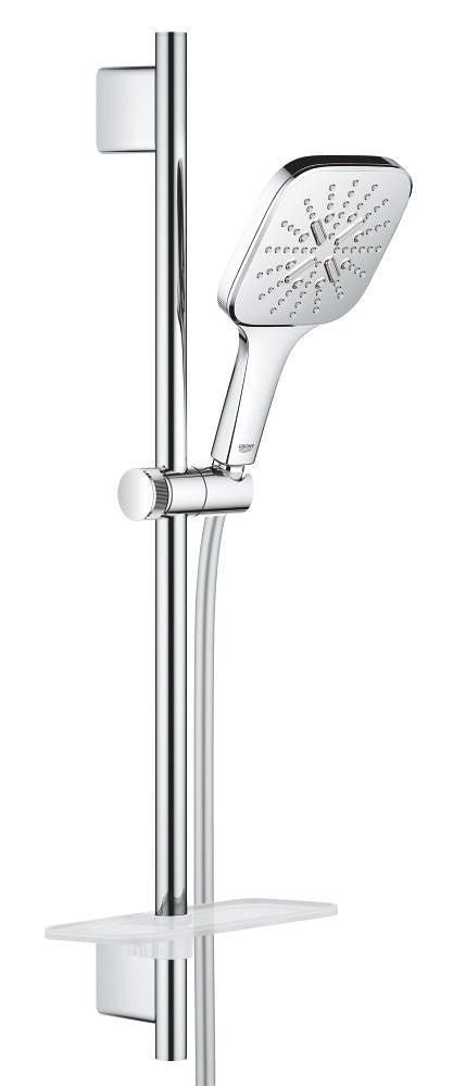 Grohe Rainshower SmartActive 130 Cube Brausestangenset 26583, 600 mm, 3 Strahlarten (chrom)
