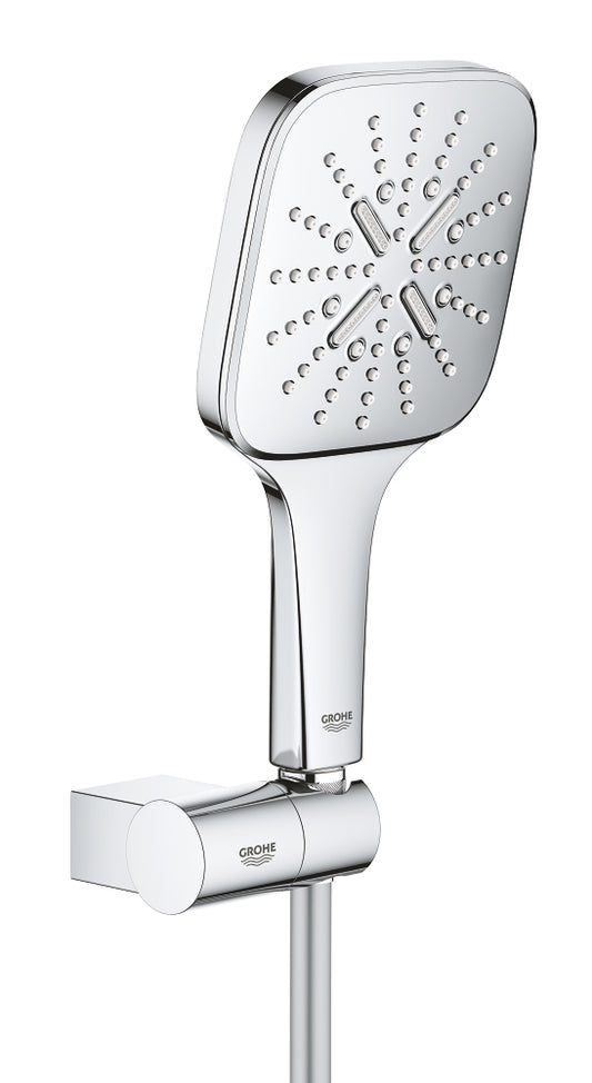 Grohe Rainshower SmartActive 130 Cube Wandhalterset 26588, 3 Strahlarten, 8,5 l/min (chrom)