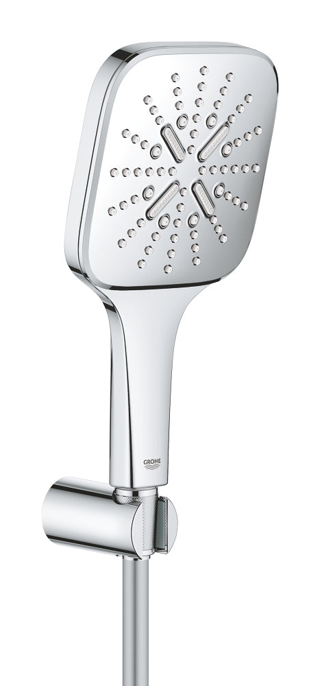 Grohe Rainshower SmartActive 130 Cube Wandhalterset 26589, 3 Strahlarten, 8,5 l/min (chrom)