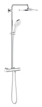 Grohe Rainshower SmartActive 310 Duschsystem 26647 mit Thermostatbatterie und Kopfbrause Rainshower Mono 310 (chrom/moon white)