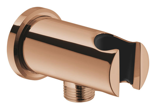 Grohe Rainshower Wandanschlussbogen 26658 mit Wandbrausehalter, runde Rosette (warm sunset)