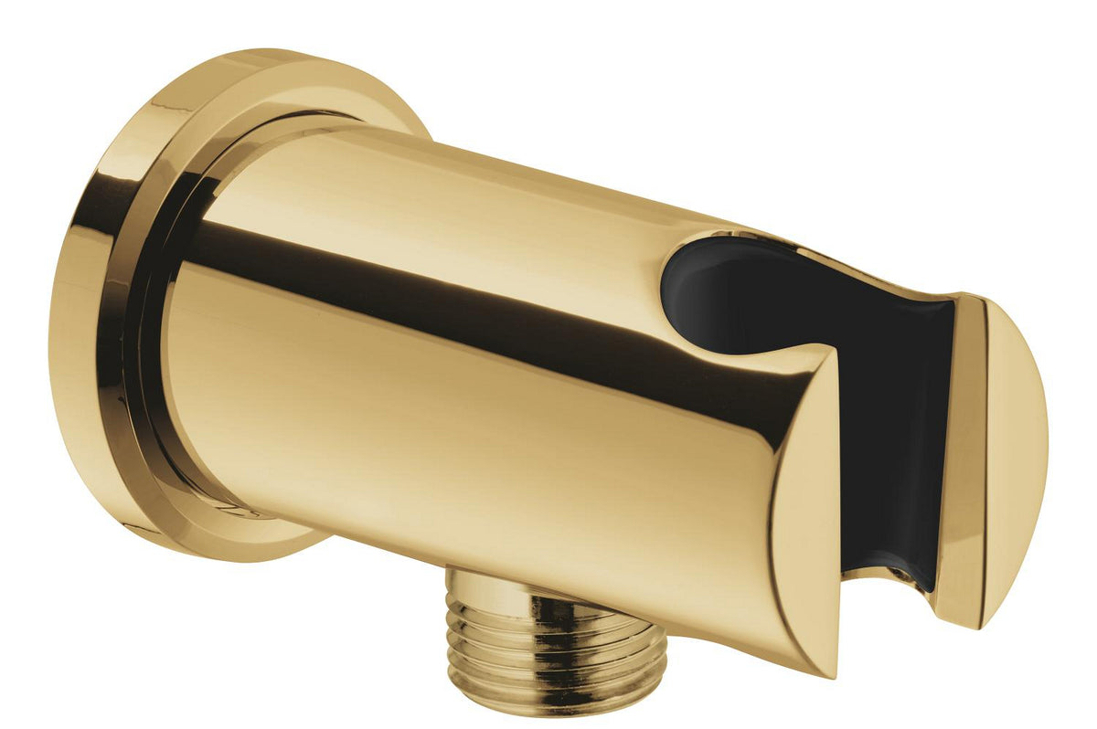 Grohe Rainshower Wandanschlussbogen 26658 mit Wandbrausehalter, runde Rosette (cool sunrise)
