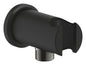 GROHE Rainshower Wandanschlussbogen 26658 mit Wandbrausehalter, runde Rosette (phantom black)