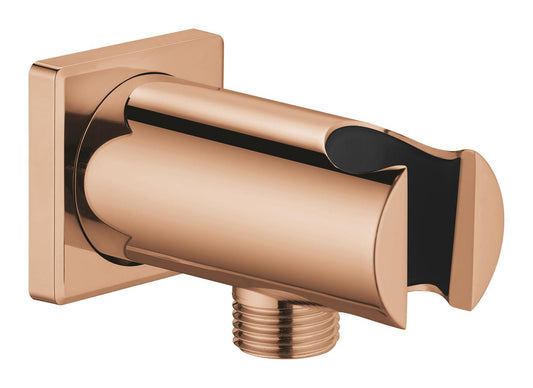 Grohe Rainshower Wandanschlussbogen 26659 mit Wandbrausehalter, eckige Rosette (warm sunset)