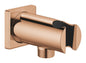 Grohe Rainshower Wandanschlussbogen 26659 mit Wandbrausehalter, eckige Rosette (warm sunset)