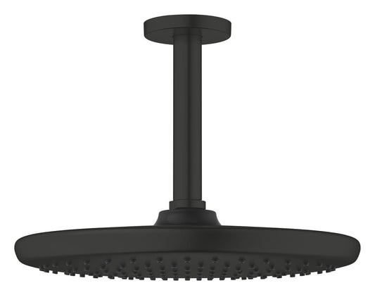 Grohe Tempesta 250 Kopfbrauseset 26669 mit Deckenauslass 142 mm, 1 Strahlart, 8,3 l/min (matt black)