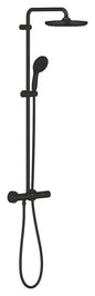 Grohe Tempesta System 250 Duschsystem 26670 mit Thermostatbatterie für die Wandmontage (matt black)