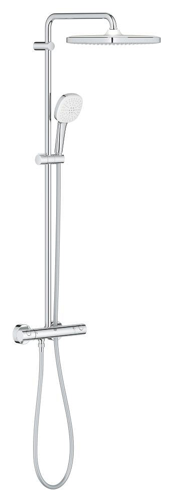 Grohe Tempesta System 250 Cube Duschsystem 26689 mit Thermostatbatterie für die Wandmontage (chrom)