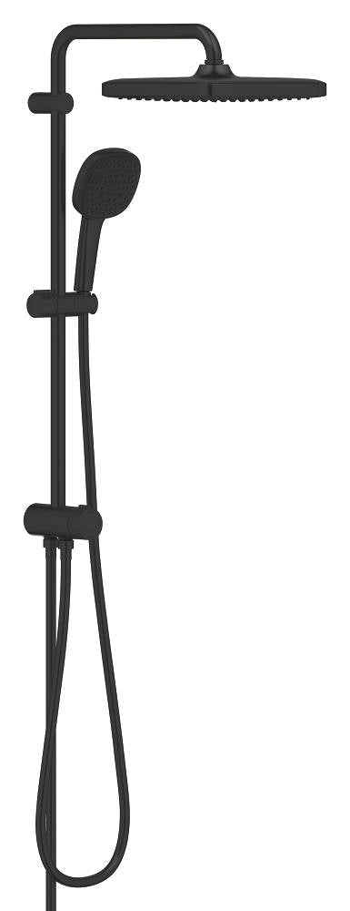 Grohe Tempesta System 250 Cube Flex Duschsystem 26977 mit Umstellung, Wandmontage (matt black)