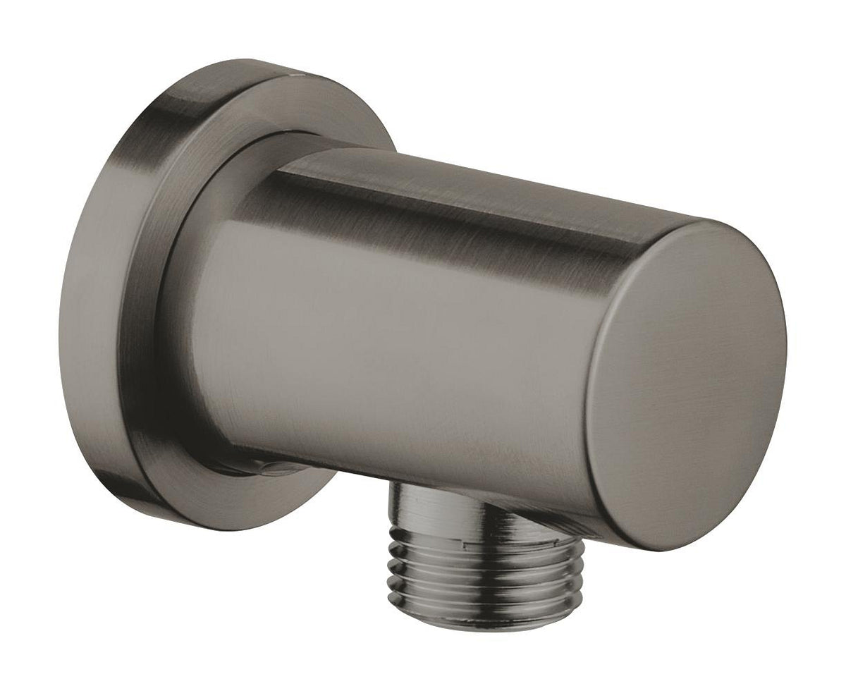 GROHE Rainshower Wandanschlussbogen 27057 1/2", runde Rosette (hard graphite gebürstet)