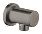 GROHE Rainshower Wandanschlussbogen 27057 1/2", runde Rosette (hard graphite gebürstet)