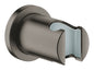GROHE Rainshower Wandbrausehalter 27074, runde Rosette (hard graphite gebürstet)