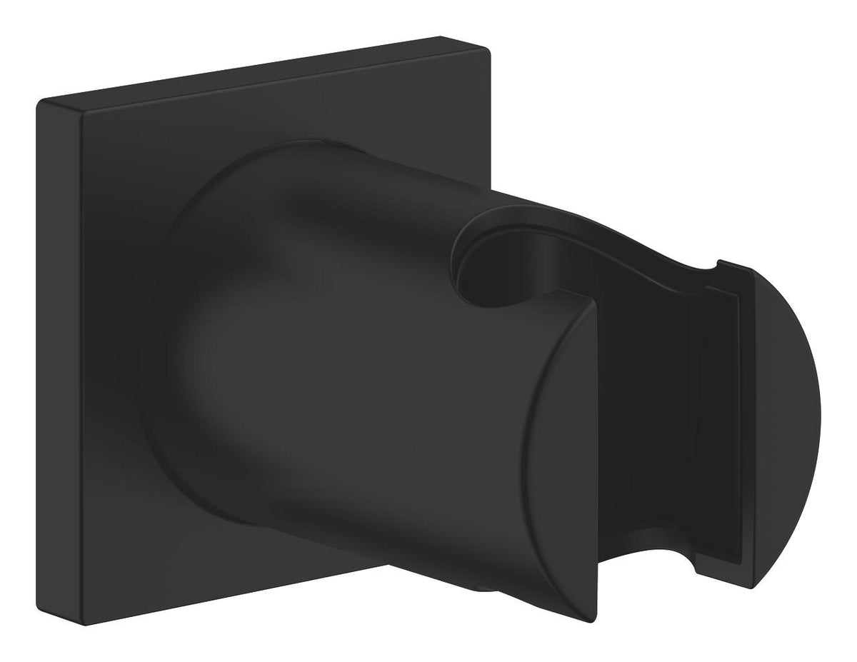 GROHE Rainshower Wandbrausehalter 27075, nicht verstellbar, eckige Rosette (matt black)