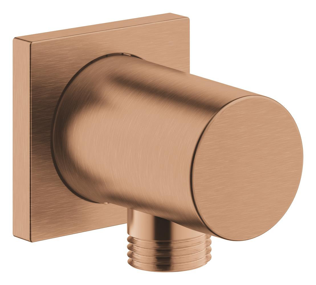 GROHE Rainshower Wandanschlussbogen 27076, eckige Rosette (warm sunset gebürstet)