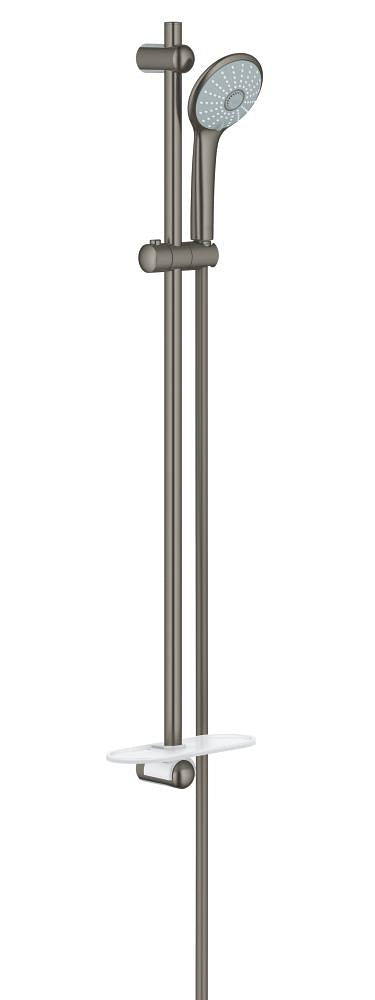Grohe Euphoria 110 Massage Brausestangenset 27226, 900 mm, 3 Strahlarten, mit Ablage (hard graphite gebürstet)