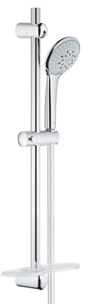 Grohe Euphoria 110 Champagne Brausestangenset 600 mm mit Ablage, 17 l/min (chrom)