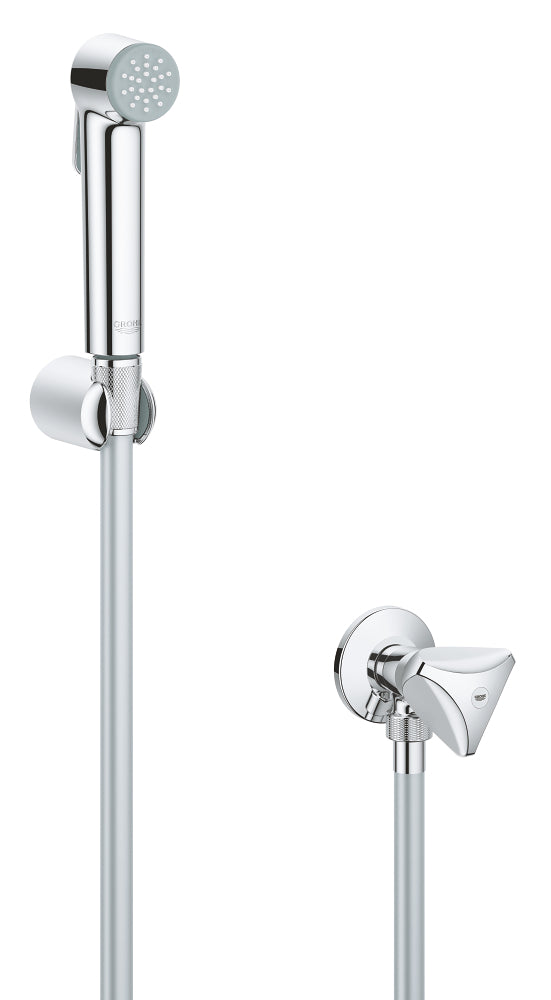 GROHE Tempesta-F Trigger Spray 30 Wandhalterset 27514 mit Absperrventil, Schlauch 1,25 m (chrom)