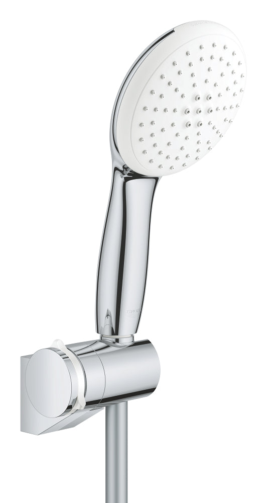GROHE Tempesta 110 Wandhalterset 27601, 2 Strahlarten, 5,6 l/min, verstellbarer Halter (chrom)