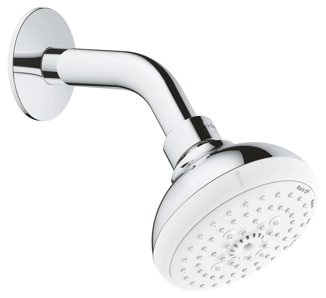 GROHE Tempesta 100 Kopfbrauseset 27870, 4 Strahlarten, 6,5 l/min, mit Brausearm (chrom)
