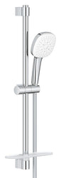 GROHE Tempesta Cube 110 Brausestangenset 27929, 600 mm, 3 Strahlarten, 13,5 l/min, mit Ablage (chrom)