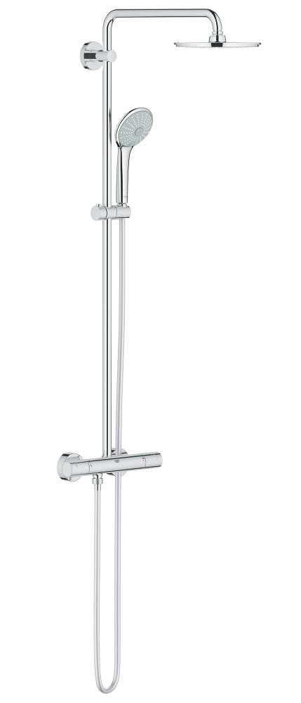 Grohe Euphoria System 210 Duschsystem 27964 mit Thermostatbatterie für die Wandmontage (chrom)