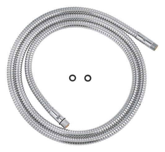 GROHE Metallbrauseschlauch 2000 mm M15 x M15 für 3-Loch-Wannenkombinationen (chrom)