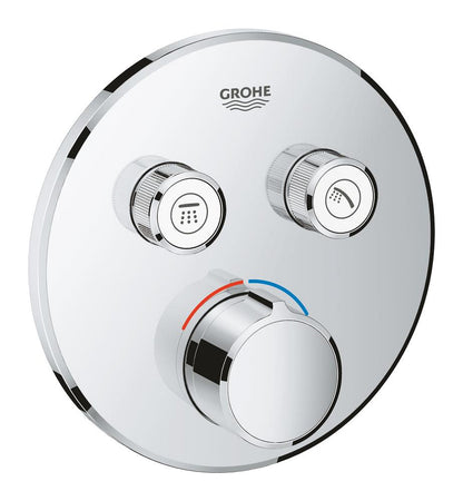 Grohe SmartControl Unterputzmischer 29145 mit 2 Absperrventilen, Fertigmontageset für Rapido SmartBox, rund (chrom)