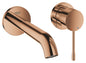 Grohe Essence 2-Loch-Waschtischbatterie 29192, Wandmontage, Fertigmontageset, Ausladung 183 mm (warm sunset)