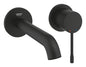 Grohe Essence 2-Loch-Waschtischbatterie 29192, Wandmontage, Fertigmontageset, Ausladung 183 mm (phantom black)