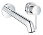 Grohe Essence 2-Loch-Waschtischbatterie 29193, Wandmontage, Fertigmontageset für 23571, Ausladung 230 mm (chrom)
