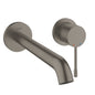Grohe Essence 2-Loch-Waschtischbatterie 29193, Wandmontage, Fertigmontageset, Ausladung 230 mm (hard graphite gebürstet)