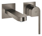 Grohe Plus 2-Loch-Waschtischbatterie 29303, Wandmontage, Fertigmontageset, Ausladung 147 mm (hard graphite gebürstet)