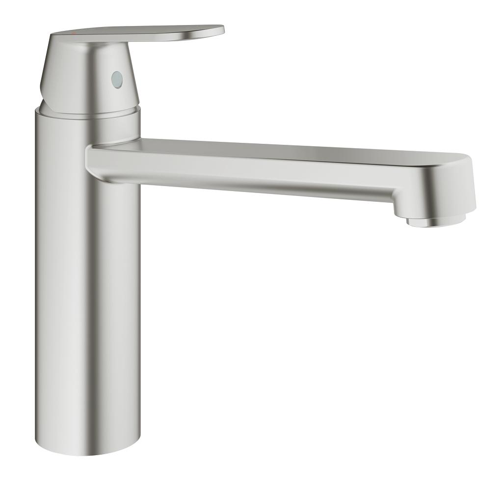 Grohe Eurosmart Cosmopolitan Einhand-Spültischbatterie 30193, mittelhoher Auslauf (supersteel)