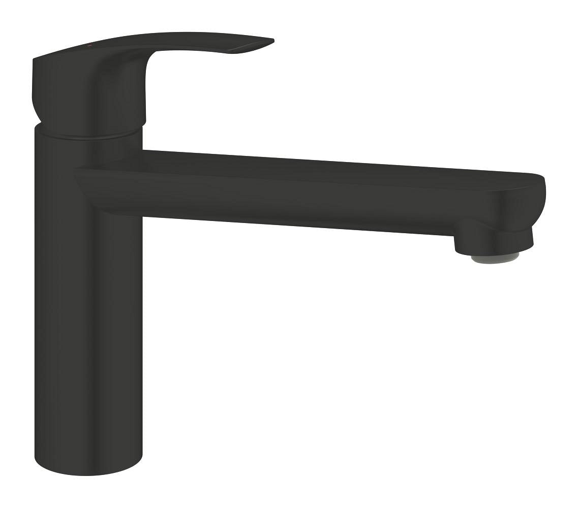 Grohe Eurosmart Einhand-Spültischbatterie 30463, mittelhoher Auslauf (matt black)