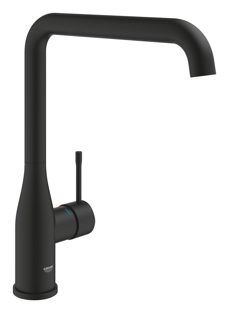Grohe Essence Einhand-Spültischbatterie 30505 mit schwenkbarem Rohrauslauf (phantom black)