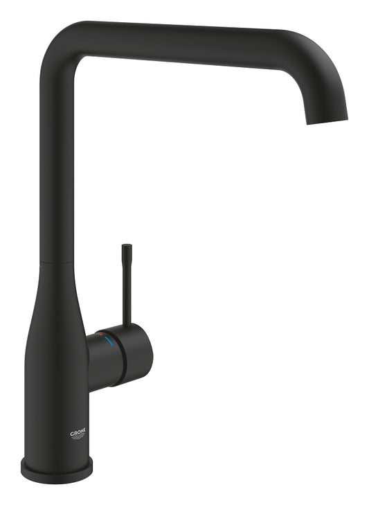 Grohe Essence Einhand-Spültischbatterie 30505 mit schwenkbarem Rohrauslauf (phantom black)