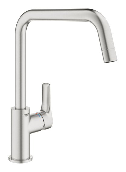 Grohe Eurosmart Einhand-Spültischbatterie 30567, hoher Auslauf (supersteel)